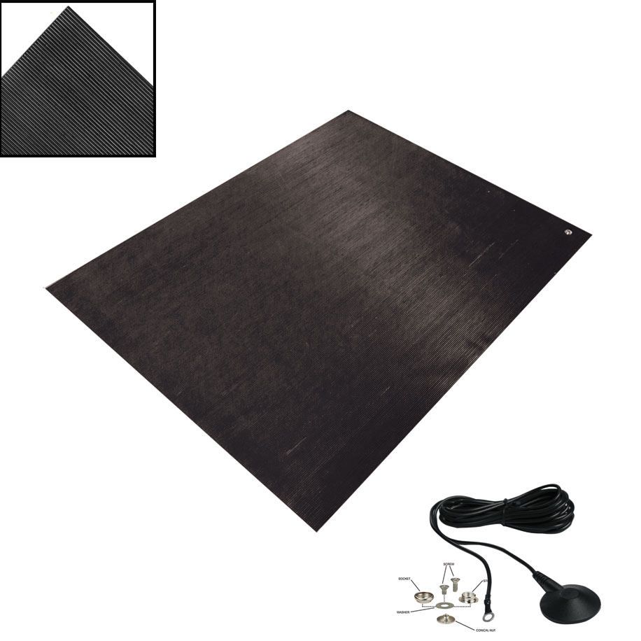 FM104X32 - FM10 GrooveSTAT Conductive V-Groove Rubber Matting - Full Roll - 4x32 - Image 3