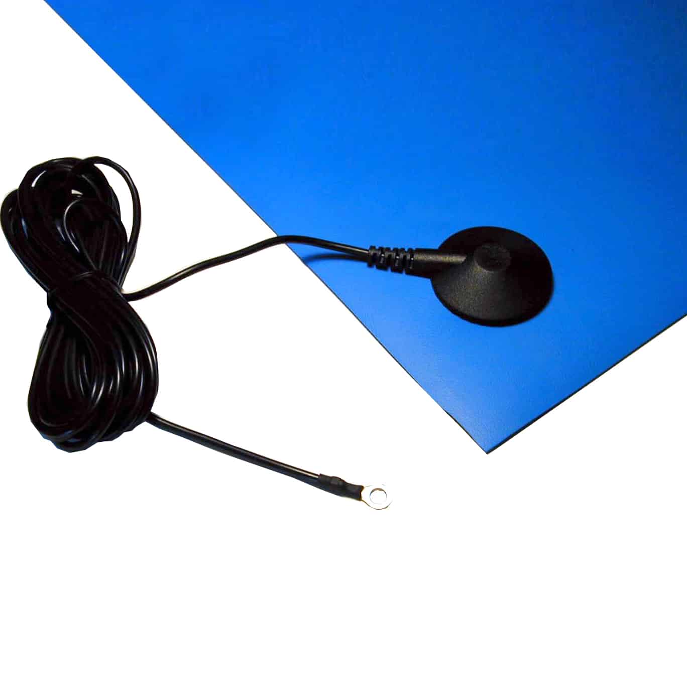 FM1515 Low Profile ESD Floor Mat Ground Cord - Male Snap, 15ft Long - Image 2