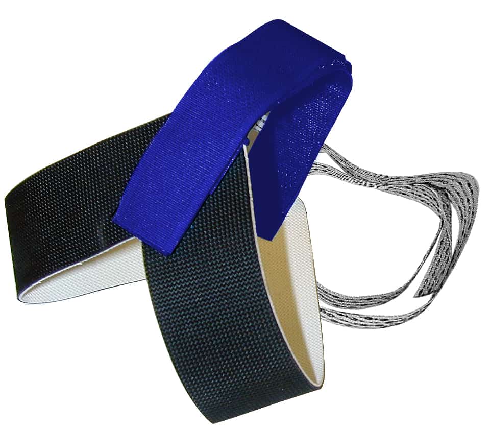 HG1360B - Heel Grounder - Stretch Hook and Loop Strap - Blue - Image 3