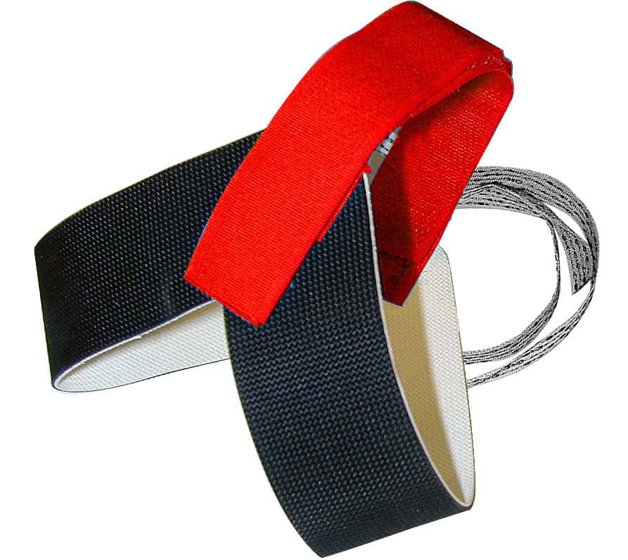 HG1360R - Heel Grounder - Stretch Hook and Loop Strap - Red - Image 3