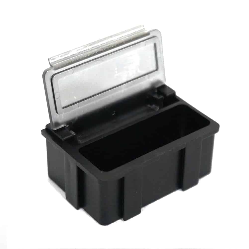 ESD Safe SMD Component Storage Boxes, Conductive Plastic - Clear Lids - Image 3