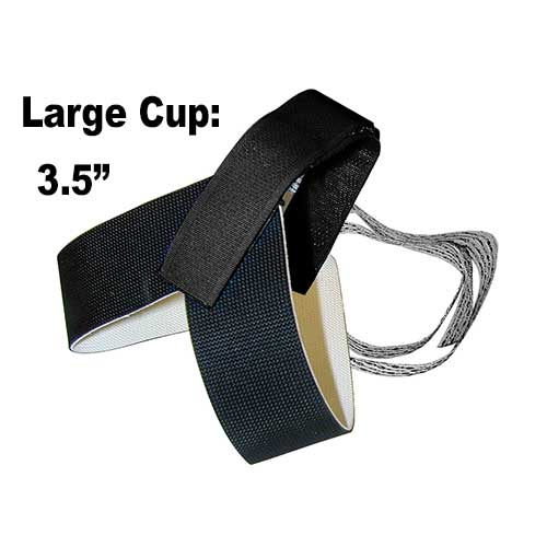 HG1360XL Extra Large ESD Heel Grounder - Stretch Hook and Loop Strap in Black - For Large Footwear - Image 2
