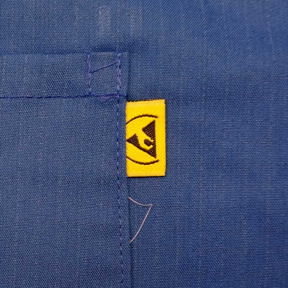 ESD Jackets: Heavy Weight 5049 Fabric, Lapel Collar, ESD Knit Cuff - Image 8