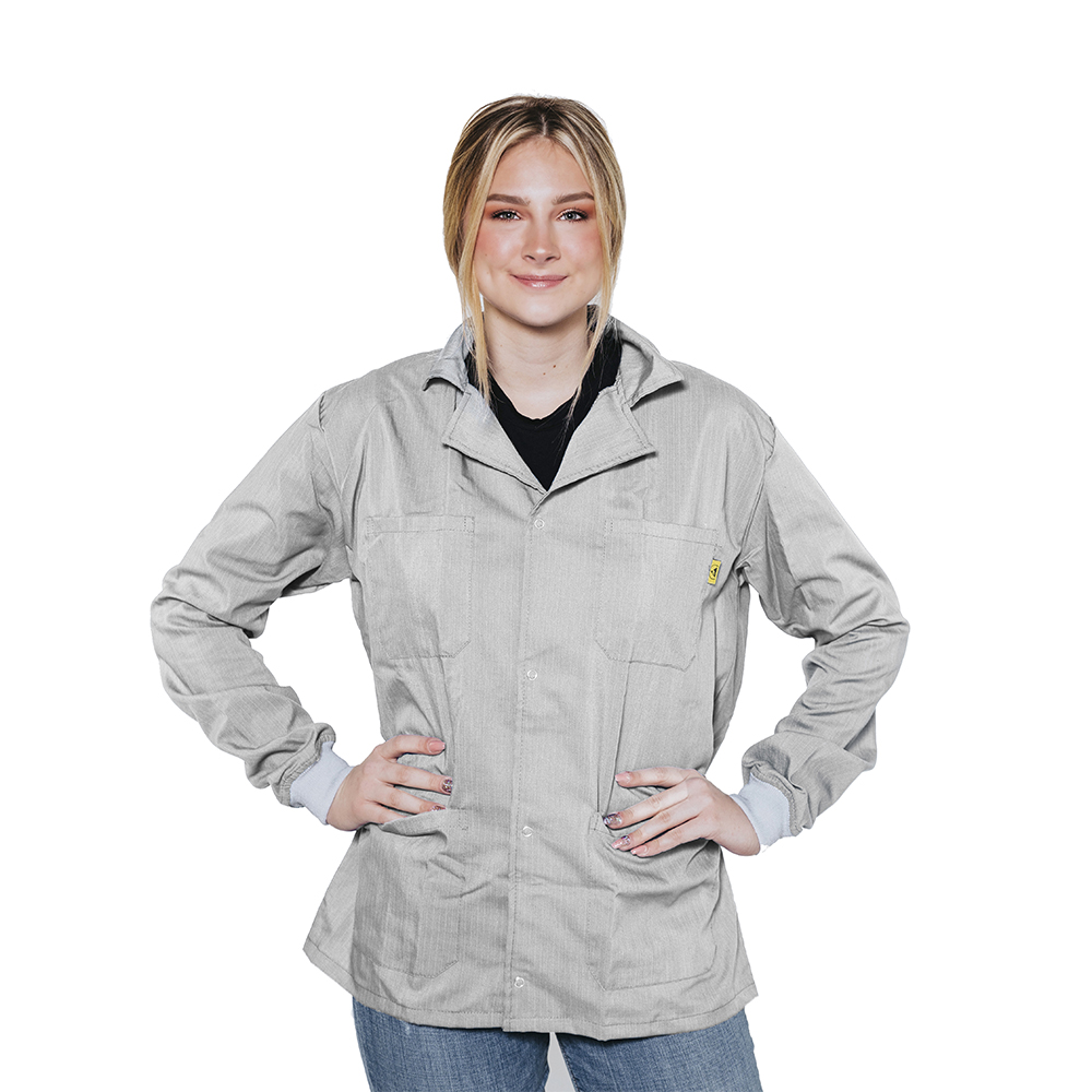 Heavyweight Cotton ESD Jacket White